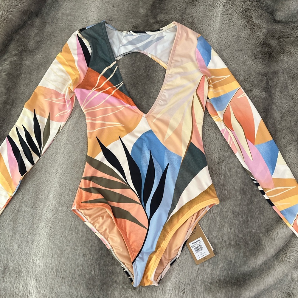 Billabong Last Rays Bodysuit Swimsuit Small NWT